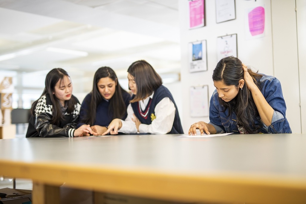 Students in a classroom